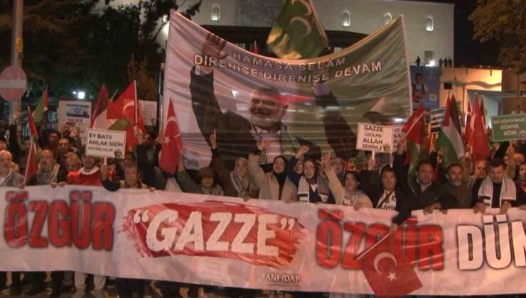 Gazze saldırılarının 3. yılında Ankara’da Filistin için yürüyüş yapıldı