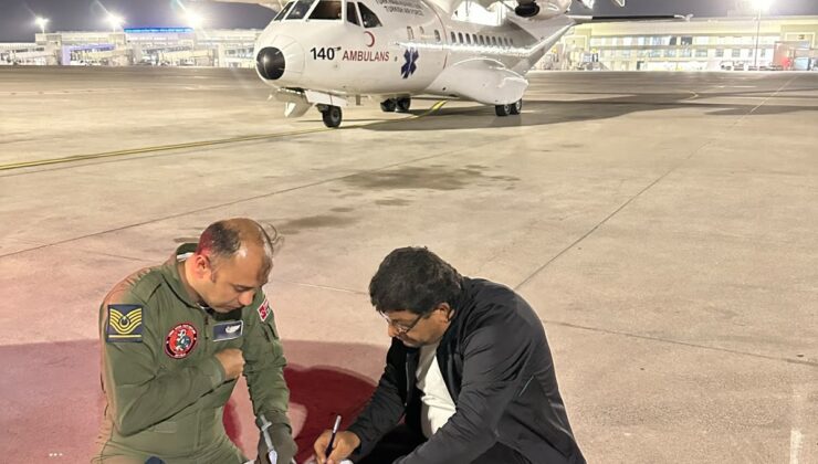 Hava Kuvvetleri, karaciğer greftini Erzurum’dan Antalya’ya ambulans uçakla ulaştırdı