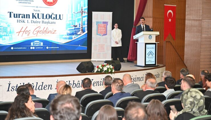 HSK 1. Daire Başkanı Kuloğlu, ÇAKÜ’de hukuk öğrencilerine mesleki deneyimini anlattı