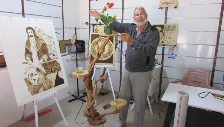 İslahiye’de emekli memur Sefer Ateşalioğlu, su kabağı ve atıkları sanata dönüştürüyor
