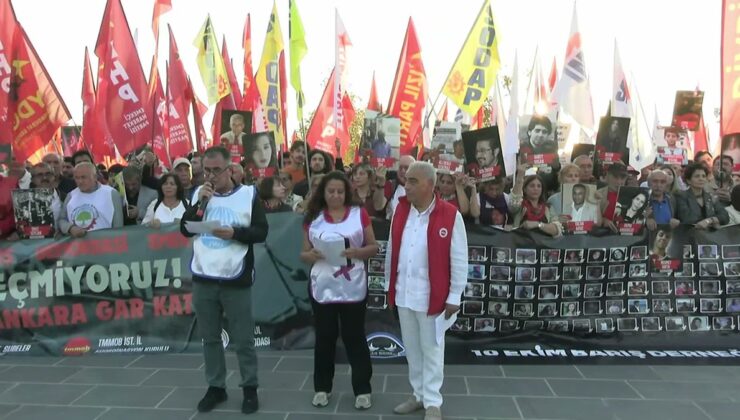 İstanbul’da 10 Ekim Gar Katliamı’nda ölen 103 kişi Kadıköy’de yürüyüşle anıldı