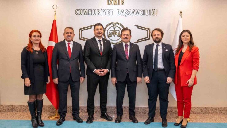 İzmir Barosu Başkanı Sökmen, yönetimiyle Başsavcı Yeldan’ı ziyaret etti