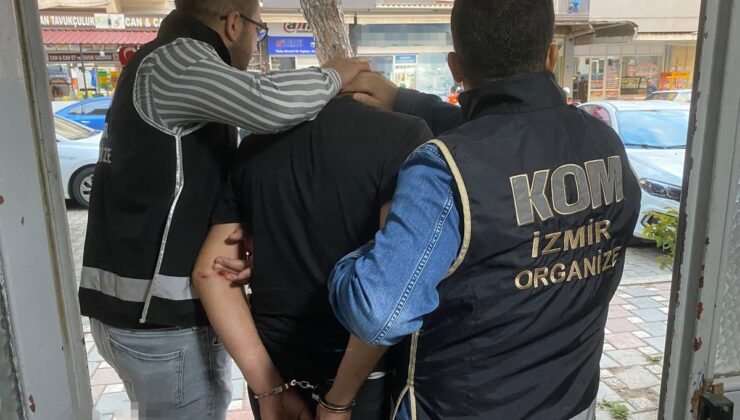 İzmir’de 19 yıl 9 ay hapis cezası bulunan firari yakalandı