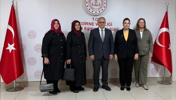 KADEM Edirne heyeti, İl Milli Eğitim Müdürü Alireisoğlu’nu ziyaret etti