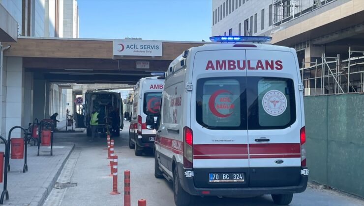 Karaman Bostanözü’nde devrilen tarım aracında 8 kişi yaralandı