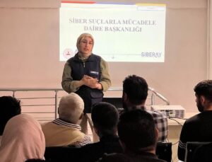 Kilis Emniyet Müdürlüğü, Göç İdaresi’nde yabancı uyruklulara siber güvenlik anlattı