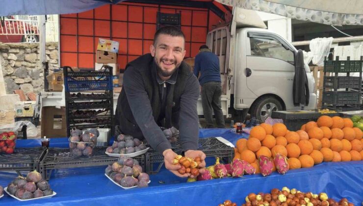 Kütahya Simav’da hünnap pazar tezgahlarında 50-80 TL arasında satışa sunuldu