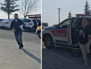Lastik patladı, yolda kaldılar! Jandarma KPSS adaylarını son dakikada sınava yetiştirdi