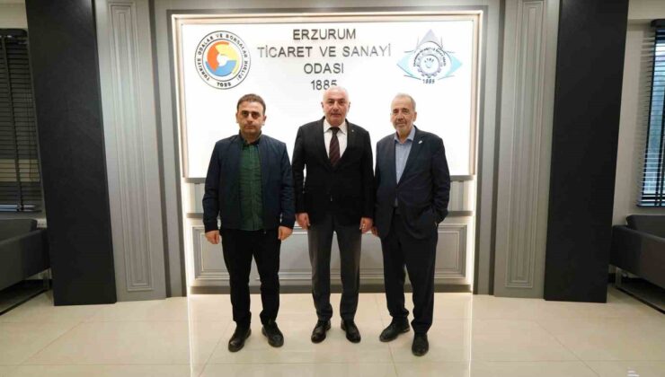 Lila Kağıt Yönetim Kurulu Başkanı Öğücü, Erzurum yatırımını Özakalın’la görüştü