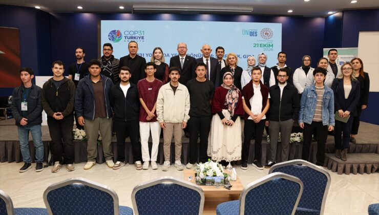 MAKÜ’de COP31 yolunda panel düzenlendi, TEMA’yla fidan dikildi