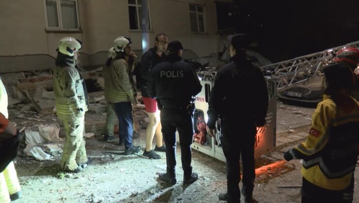 Maltepe’de 7 katlı binanın 3 katı çöktü, 1 kişi öldü, 3’ü çocuk 10 kişi kurtarıldı