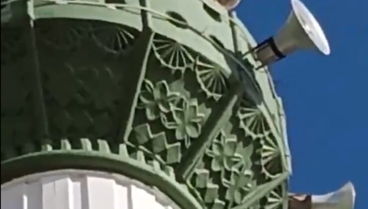 Mersin’in Mut ilçesinde kuşların peşinden giden tilki minarede görüntülendi