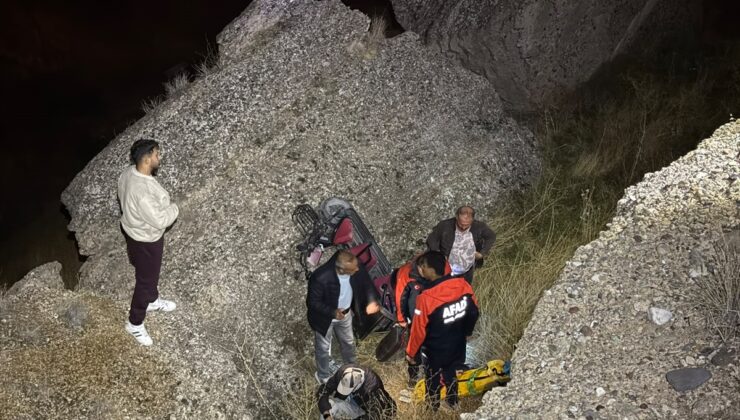 Nevşehir Avanos’ta 69 yaşındaki motosiklet sürücüsü uçurumdan AFAD ile kurtarıldı