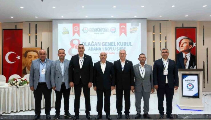Sarıgeçili başkanlığındaki Eğitim-Bir-Sen Adana yönetimi mazbatasını aldı