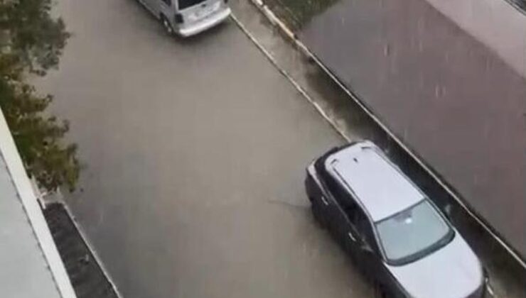 Sarıyer Çayırbaşı’nda sağanak Şişli Hamidiye Etfal Hastanesi’ni ve evleri su bastı