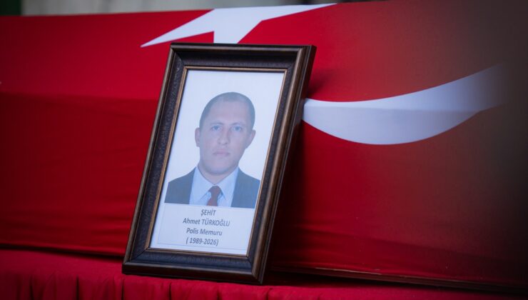 Şehit polis Türkoğlu son yolculuğuna uğurlandı