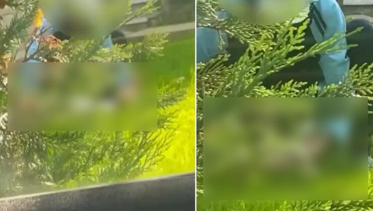 Şişli’de mide bulandıran olay! Beddua ederek kaydetti