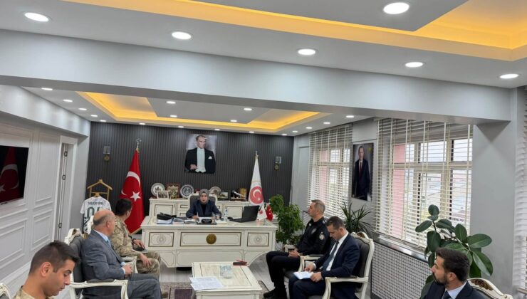 Taşlıçay’da okul güvenliği toplantısında öğrenci güvenliği için kararlar alındı