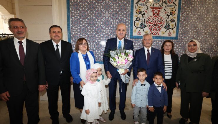 TBMM Başkanı Kurtulmuş, Gaziantep’te Şahinbey Millet Camii’nde vatandaşlarla buluştu