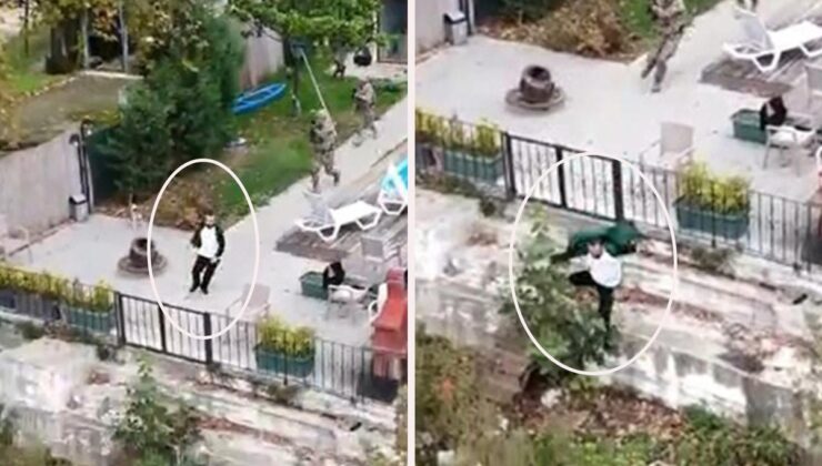 Telefonda tehdit yağdırdı! Polisi görünce duvardan atladı