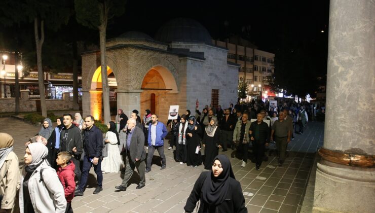 Tokat Milli İrade Platformu, Filistin’e destek yürüyüşünde birlik mesajı verdi