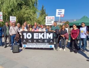 Tokat’ta 10 Ekim katliamının 11. yılında 104 kişi basın açıklamasıyla anıldı