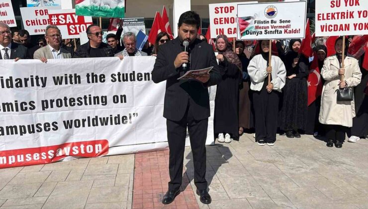 TÜGVA Sinop ve Yeniler Öğrenci Kulübü Sinop’ta Filistin’e destek programı düzenledi
