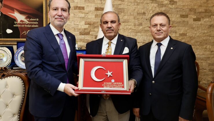 Yeniden Refah Genel Başkanı Fatih Erbakan, Reyhanlı TSO yönetimiyle görüştü