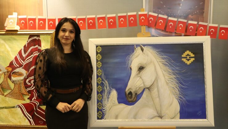 Yozgat’ta 29 Ekim Cumhuriyet Bayramı resim sergisi 30 eserle Büyük Sinema’da açıldı