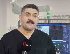 Zonguldak Ereğli’de kadının öksürükle yırtılan kalp damarı stentle kapatıldı